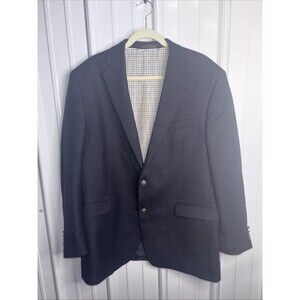 Ralph Lauren Mens 100% Wool Blazer Navy Size 44L